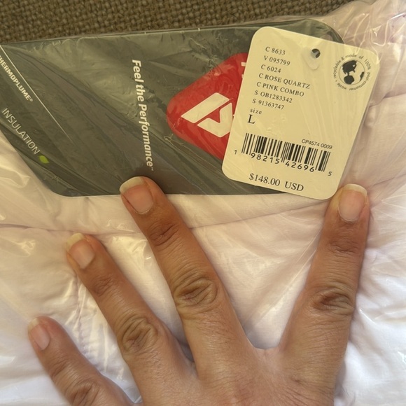 NWT $148 Free People In a Bubble Oversized Puffer Vest Rose Quartz Pink LARGE - Picture 9 of 12